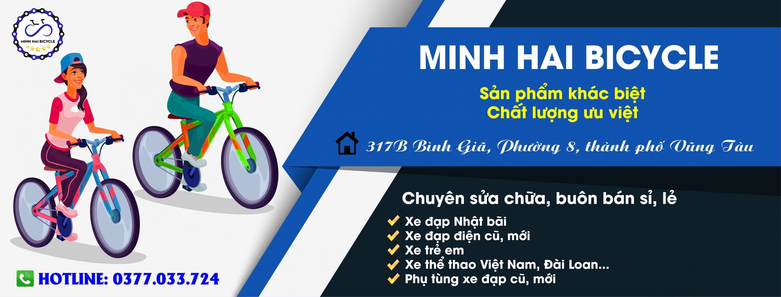 Cửa hàng xe đạp Minh Hải chuyên phân phối, cung cấp đa dạng mẫu mã xe đạp nhật bãi chất lượng hàng đầu