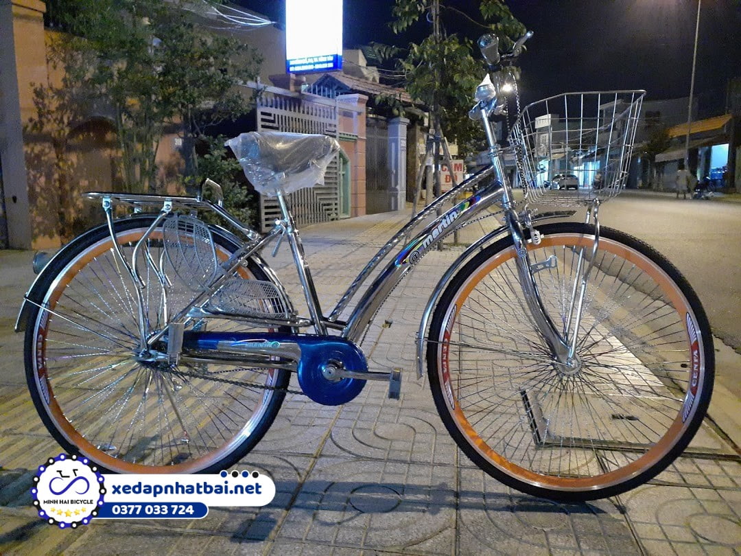 Xe đạp Inox chống rỉ sét, phù hợp với thời tiết muối biển với giá xe chỉ có: 1.900.000 VND/Chiếc hệ bánh to nhất