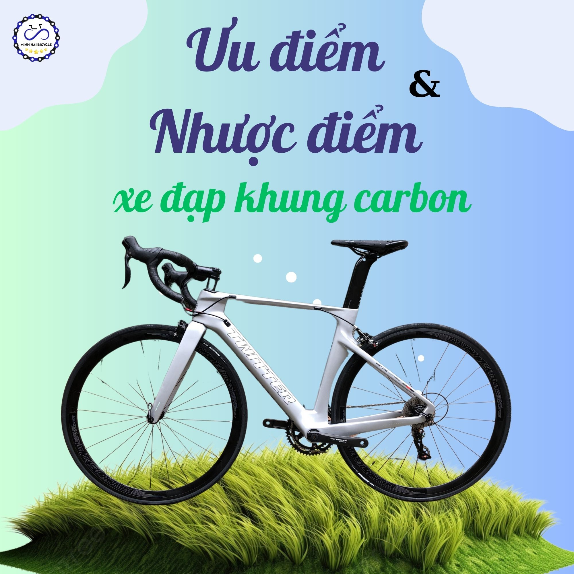 Ưu và nhược điểm của xe đạp đua thể thao khung carbon
